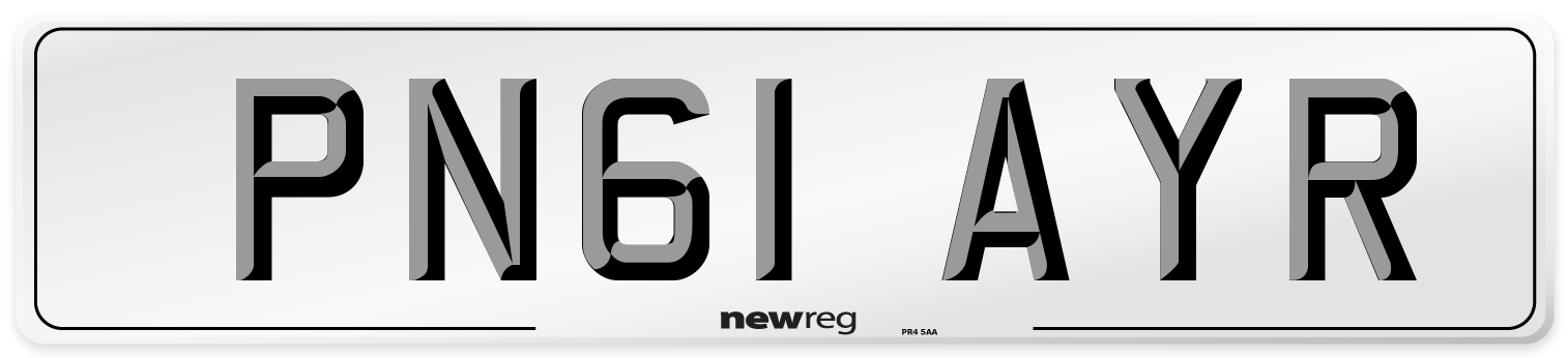 PN61 AYR Number Plate from New Reg
